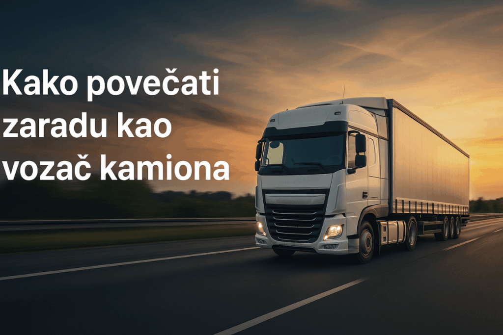 Kako povečati zaslužek kot voznik tovornjaka v mednarodnem prometu